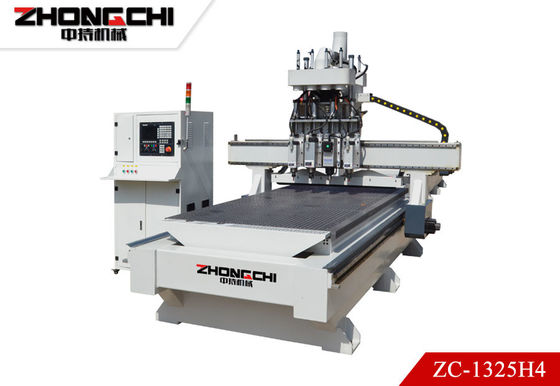 ZC-1325H4 Μηχανή κοπής CNC Τεσσάρων κεφαλιών Μηχανή Κραματογραφίας CNC